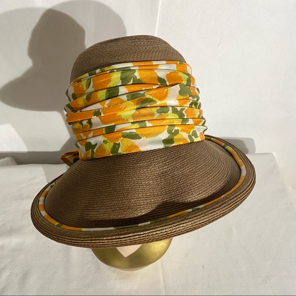 Mary Sachs Vintage Woven W/ Floral Ribbon Hat main image 16